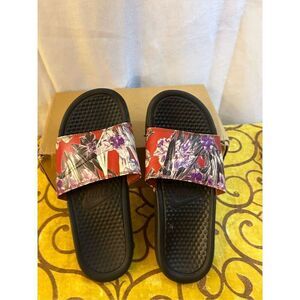 Nike slides sandals red size 8 shoes